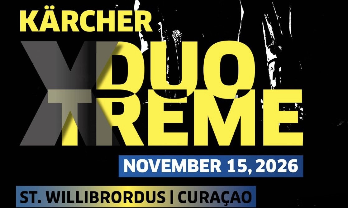 Affiche van de Kärcher Duo Xtreme op 15 november 2026 in St. Willibrordus, Curaçao